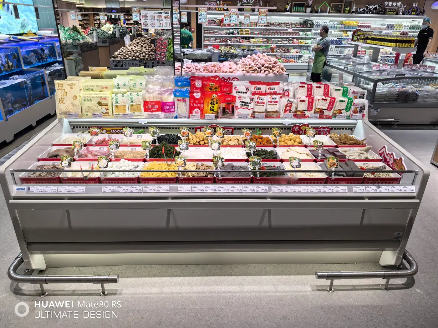 商超冷柜产品陈列实景